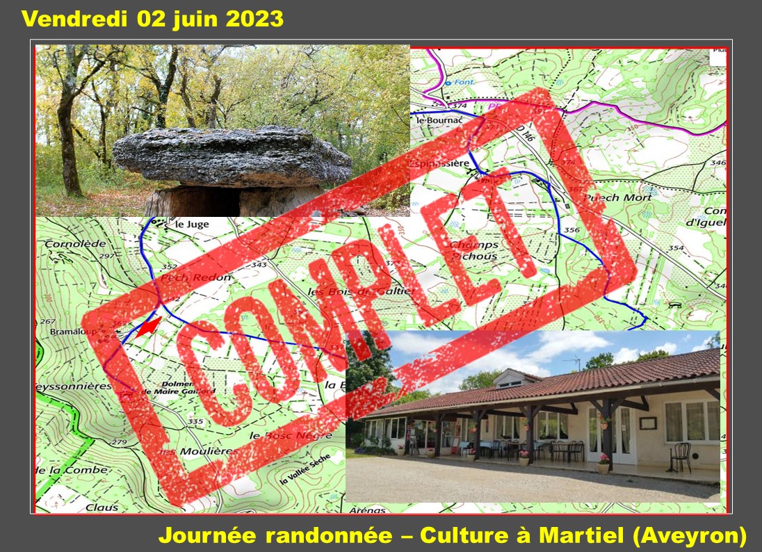 Journée Randonnée culture à Martiel (Aveyron)